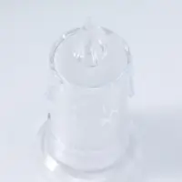 Светодиодная свеча LED - ночник RISALUX &laquo;С подтёками&raquo;, 3&times;LR41, прозрачный, 3.5&times;3.5&times;7.2 см