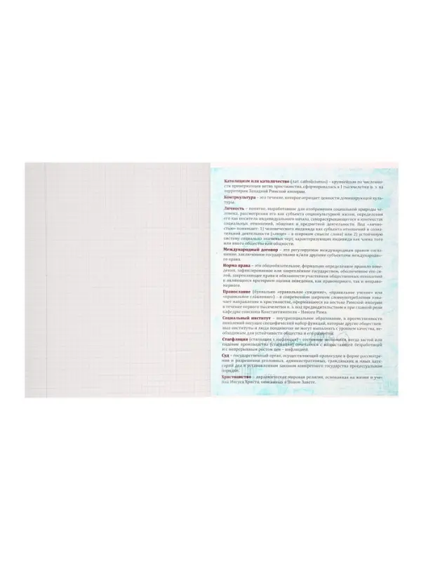 Предметная тетрадь по обществознанию Calligrata &laquo;Животные мемы&raquo;, 36 листов, в клетку, со справочным материалом, обложка из мелованной бумаги