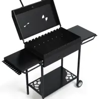 Мангал GrilMe MAX, 115&times;35&times;83 см, сталь 2 мм, термометр, 2 полки, колёса