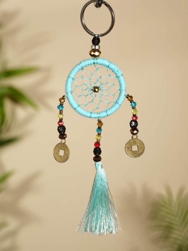 Брелок Брелок "Ловец снов" 4х15 см. мятный