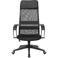 Кресло 0MX_VB_EChair-655 TTW сетка/ткань черный, пластик