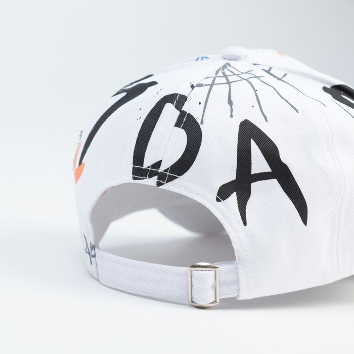 Кепка детская MINAKU «Граффити», цвет белый, размер 54 Кепка детская MINAKU «Граффити», цвет белый, размер 54