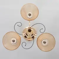 Люстра &laquo;Кольцо&raquo; 3&times;40 Вт Е27 золото 48&times;48&times;24 см