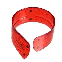 Набор геометрический Calligrata, силиконовый, гибкий, 3 предмета (линейка 20 см, угольник, транспортир), МИКС