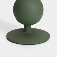 Подсвечник на 1 свечу текстурный &laquo;Болотный&raquo;, с 1 сферой, 7.5&times;7.5&times;11.5 см