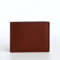 Портмоне мужское, без застёжки, отдел для карт, монет, коричневое