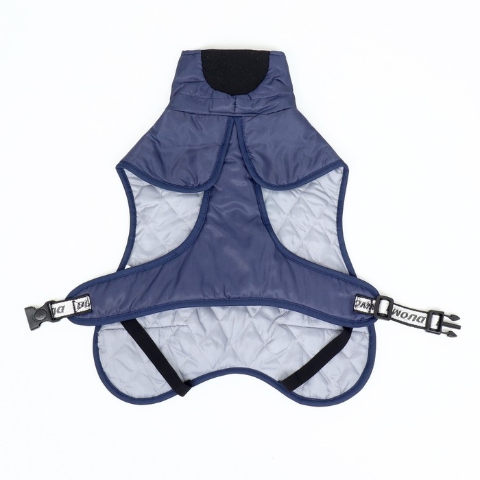 Попона для больших собак, мембранная ткань,  размер 4XL (ДС 58, ОШ 58, ОГ 74-84 см), синяя