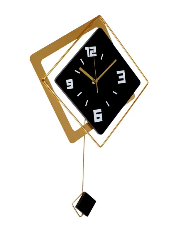 Часы настенные интерьерные &laquo;Геометрия&raquo;, с маятником, плавный ход, 40&times;53 см