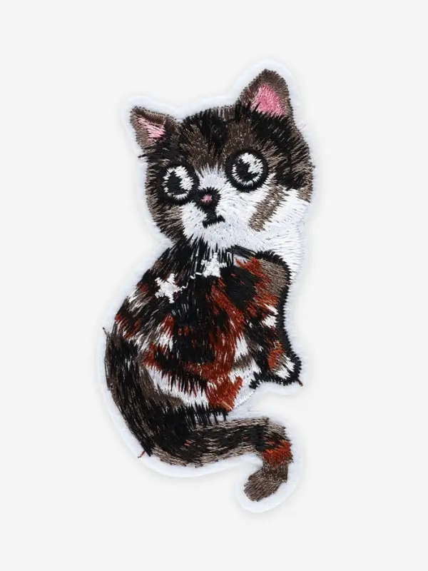 Термоаппликация «Кошка», 9.7×4.5 см, серая Термоаппликация «Кошка», 9.7×4.5 см, серая