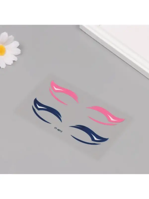 Наклейка на лицо &laquo;Стрелки для глаз. Крыло&raquo;, 13&times;13.5 см