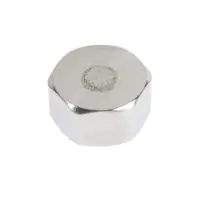 Заглушка ZEIN engr, 1/2", крышка, внутренняя резьба, нержавеющая сталь