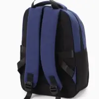 Рюкзак школьный, 2 отделения, 5 карманов, водонепроницаемое дно, 26&times;14&times;39 см, синий