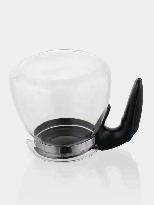 Чайник стеклянный заварочный &laquo;Джулиан&raquo;, 900 мл, с металлическим ситом, цвет чёрный