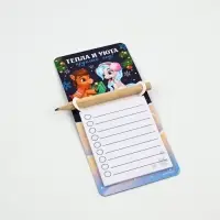 Магниты с блоком для записи и карандашом &laquo;Исполнения желаний&raquo;, набор 4 шт.