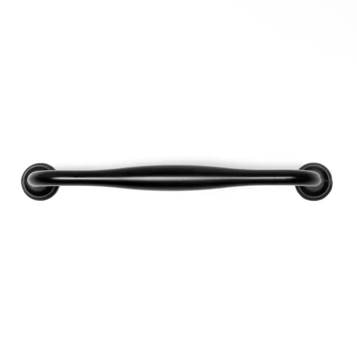 Ручка-скоба мебельная WAVE PC173BL, м/о 128 мм, цвет чёрный