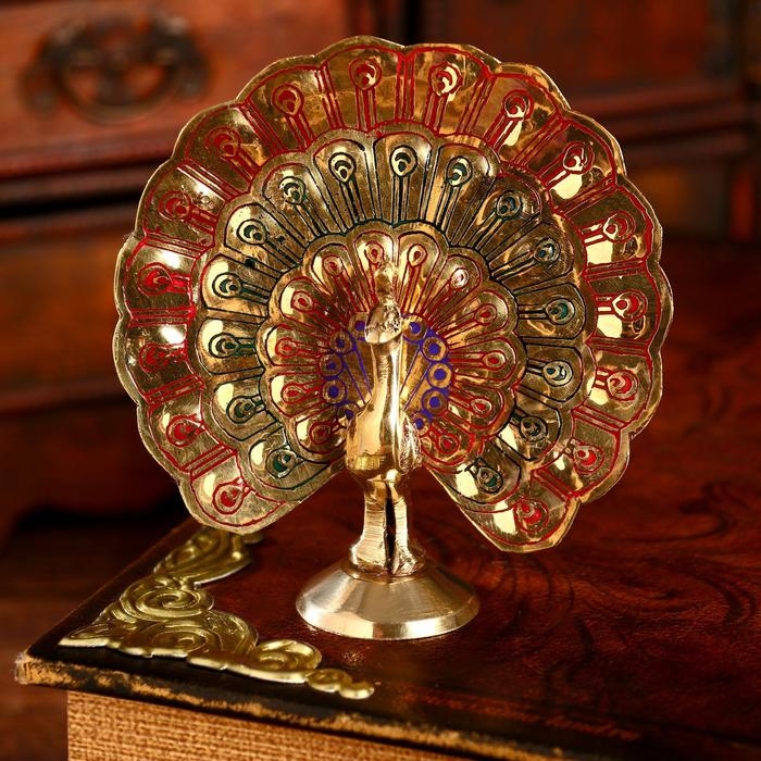 Сувенир Сувенир "Павлин" латунь 9,5х4,5х9,5 см