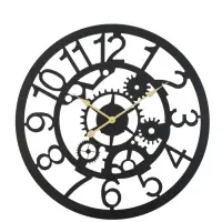 Часы настенные интерьерные &laquo;Дайс&raquo;, серия: Лофт, металл, бесшумные, плавный ход, d=60 см, от батарейки 1&times;АА