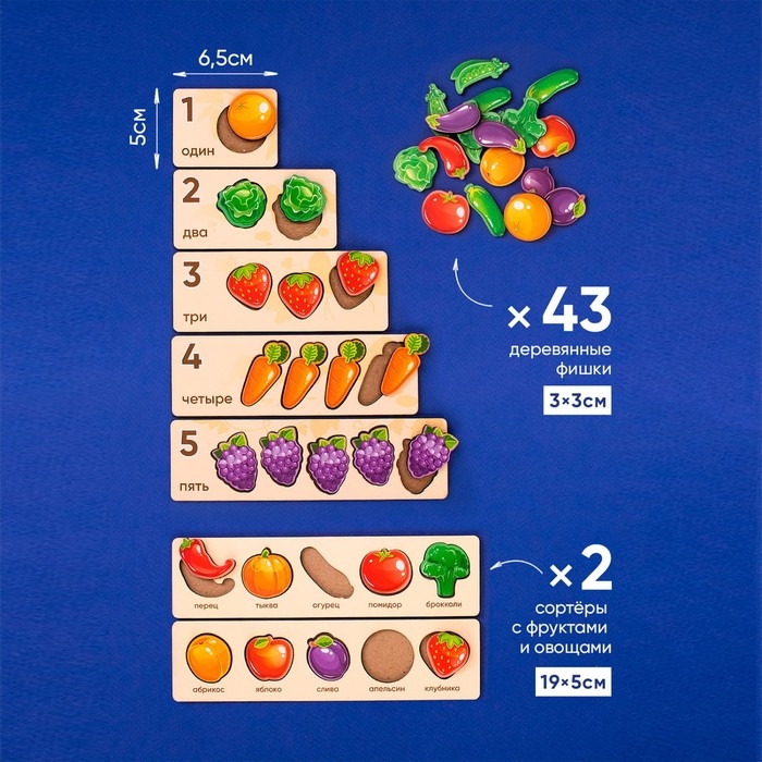 Сортер - Сундучок «Фрукты-Овощи» Сортер - Сундучок «Фрукты-Овощи»