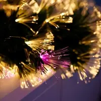 Хвойная гирлянда фиброоптическая «Вспышки» 200 см, автопереключение Хвойная гирлянда фиброоптическая «Вспышки» 200 см, автопереключение