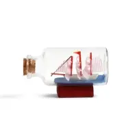 Корабль сувенирный в бутылке &laquo;Парус пирата&raquo;, 7&times;3.1&times;4 см