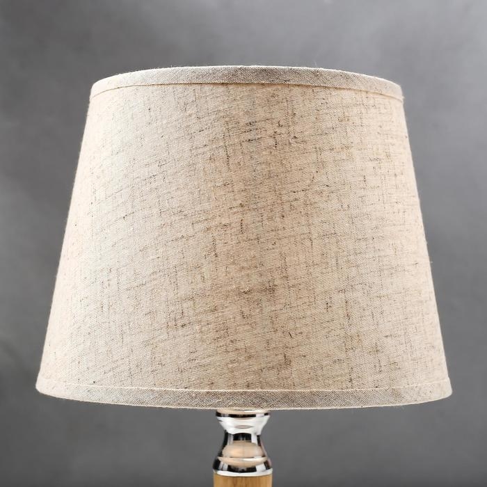 Лампа настольная 16389/1 E14 40Вт бежево-хромовый 20х20х37 см RISALUX Лампа настольная 16389/1 E14 40Вт бежево-хромовый 20х20х37 см RISALUX