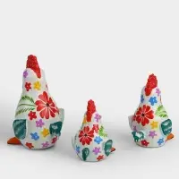 Сувенирный набор &laquo;Курочки&raquo;, 12 см, 10 см, 8 см, дерево