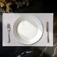 Салфетки сервировочные на стол Доляна, 4 шт., 45&times;30 см, ПВХ, белые