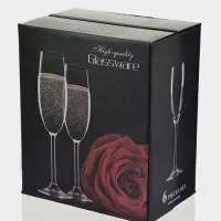 Набор бокалов для шампанского "Восхищение", 6 шт, р-р 1й шт 7,5х24,5 см, 250 мл