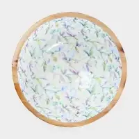 Салатник &laquo;Оттенки сирени&raquo;, 25&times;25&times;10 см, дерево манго