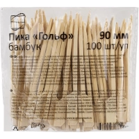 Пика Гольф 18 см БАМБУК 100 шт/уп