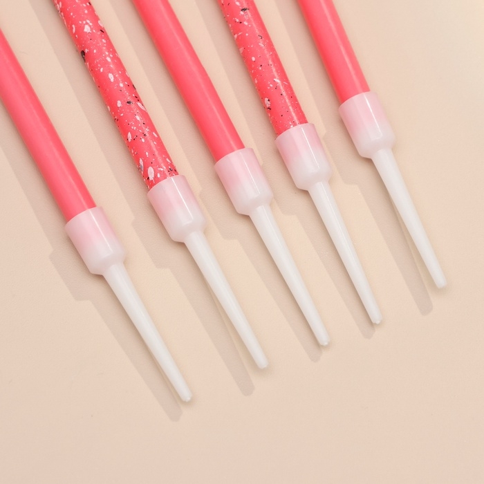 Свечи для торта Свечи для торта "Блестящая вечеринка", 6 шт, розовые