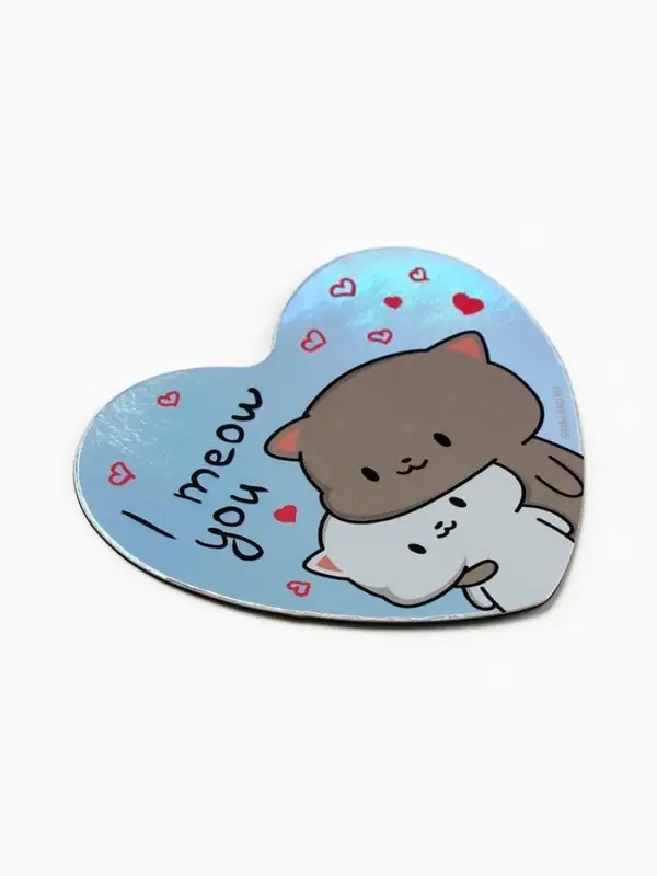 Магнит на холодильник «Коты», голография, 7×6 см