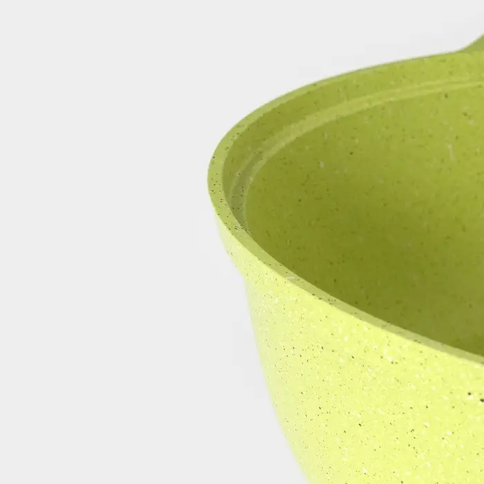 Кастрюля-жаровня KUKMARA Trendy style, 3 л, d=26 см, h=9 см, антипригарное покрытие, стеклянная крышка, зелёная