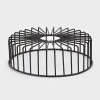 Корзинка - ваза для фруктов «Горшок», 23×23×7 см, чёрная Корзинка - ваза для фруктов «Горшок», 23×23×7 см, чёрная