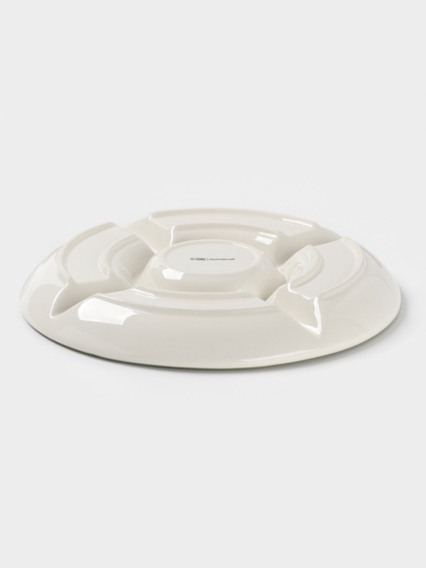 Менажница Доляна  Менажница Доляна "Цветы" цвет белый  5 ячеек 25,5х3 см