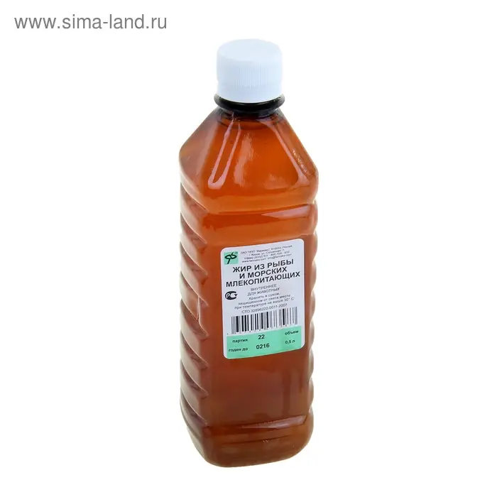 Рыбий жир ветеринарный с витамином A, для животных, 500 мл Рыбий жир ветеринарный с витамином A, для животных, 500 мл
