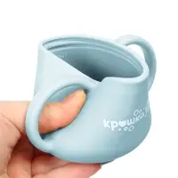 Посуда детская силиконовая, 7 предметов, голубой, Крошка Я