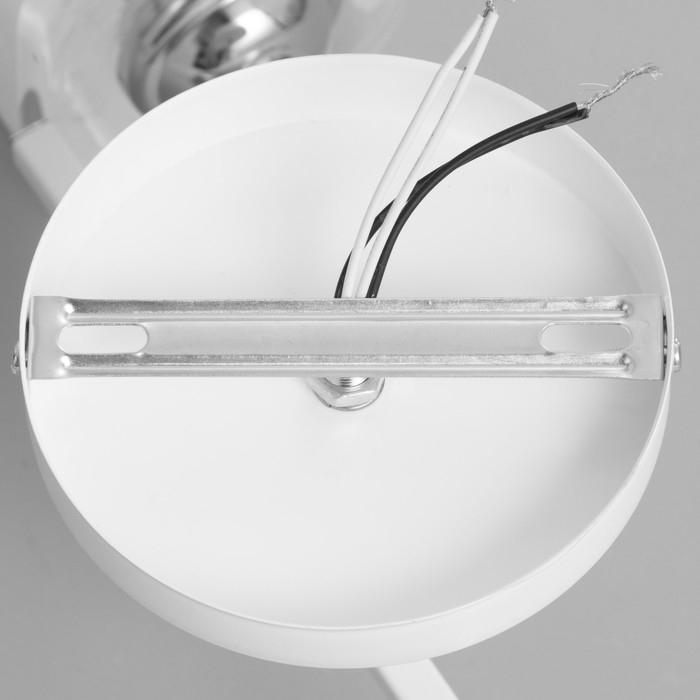 Люстра Люстра "Айрис" 2хЕ27 40Вт бело-хромовый 45х26х27 см BayerLux