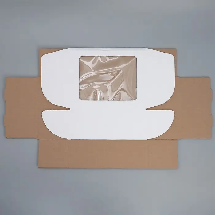 Коробка подарочная сборная с окном белая, упаковка, 27 х 10 х 21 см Коробка подарочная сборная с окном белая, упаковка, 27 х 10 х 21 см