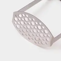 Толкушка для картофеля Доляна Smasher, 11&times;18 см, нержавеющая сталь, чёрный