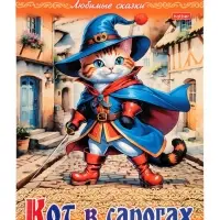 Раскраска «Кот в сапогах», 8 стр., А4