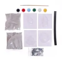 Магниты из гипса на новый год своими руками &laquo;Праздничное настроение&raquo;, набор для творчества