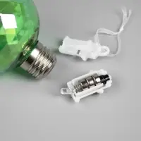 Набор ёлочных шаров &laquo;Акценты зелёного&raquo;, 3 шт., d=7 см, 3 LED, от батареек AG13&times;9, свечение тёплое белое