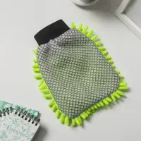 Варежка для уборки для сложных загрязнений, 22&times;15 см, микрофибра букли двухсторонняя