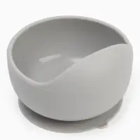 Тарелка детская на присоске и ложка, серый, Mum&Baby Тарелка детская на присоске и ложка, серый, Mum&Baby