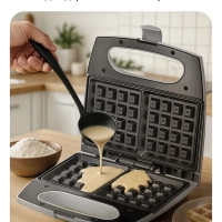 Вафельница электрическая для бельгийских вафель КТ-4681 Вафельница электрическая для бельгийских вафель КТ-4681