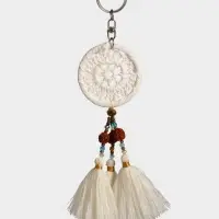 Брелок "Ловец снов" 19 см, цв. белый Брелок "Ловец снов" 19 см, цв. белый