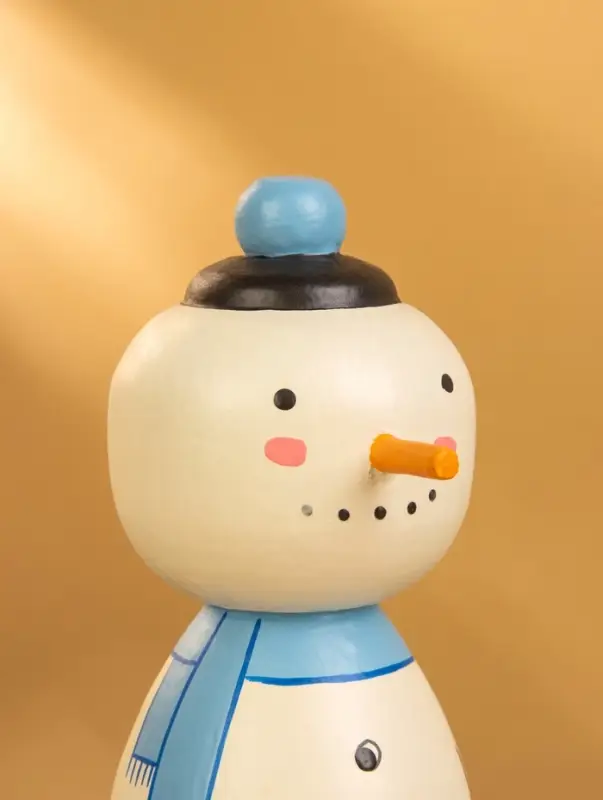 Деревянная кукла кокеши «Снеговик», 7×8.5×17 см Деревянная кукла кокеши «Снеговик», 7×8.5×17 см