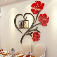 Наклейка интерьерная с фоторамками TAKE IT EASY &laquo;Розы&raquo;, декор настенный, панно 100&times;100 см