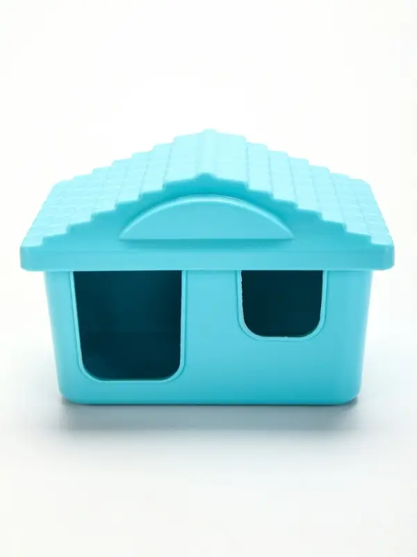 Клетка для грызунов &laquo;Пижон&raquo;, 38&times;27&times;27 см, складная, домик, миска, колесо, бирюзовая